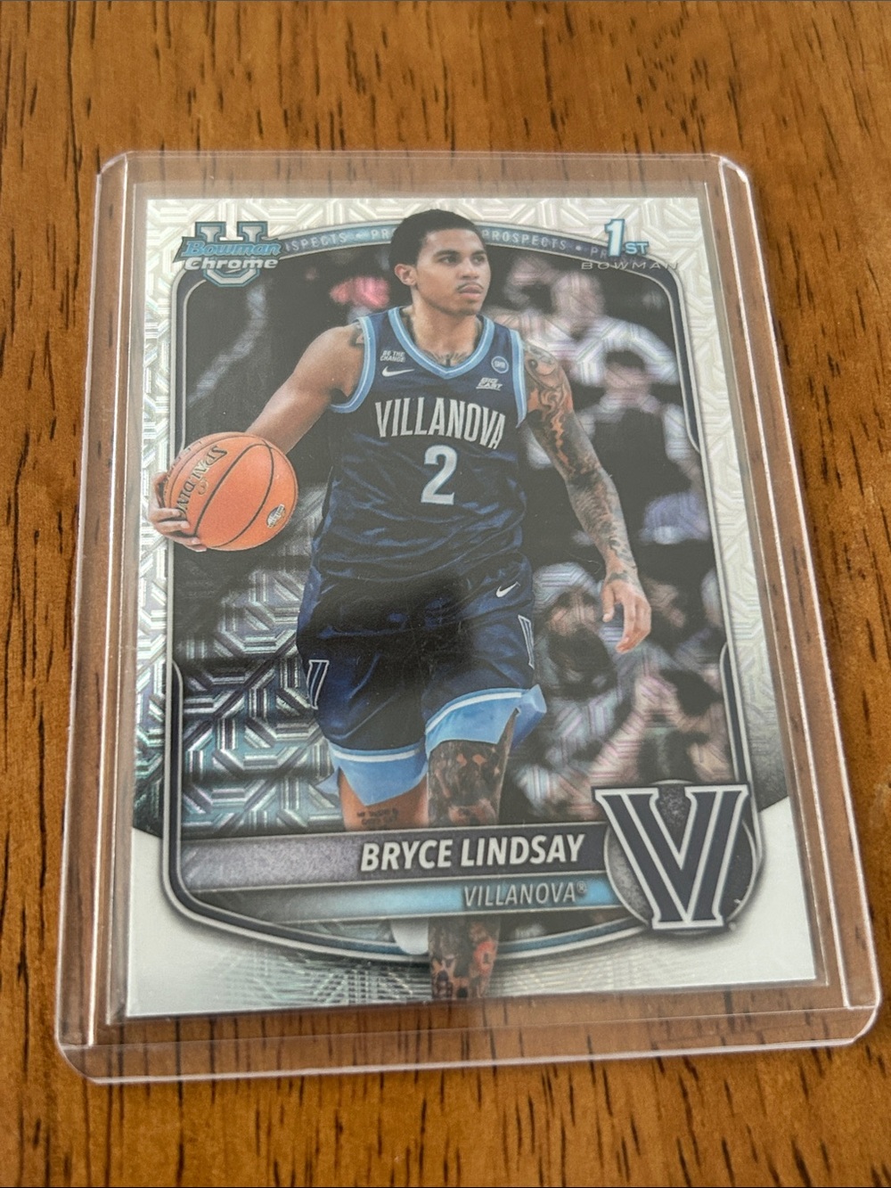 Topps 2025 Bowman Chrome U Prospects BCP-52 Bryce Lindsay Nova Mojo Refractor